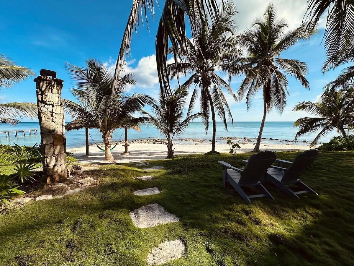 Casa de Férias Tankah Sunrise Sanctuary - Reef & Oceanfront Vila Tulum